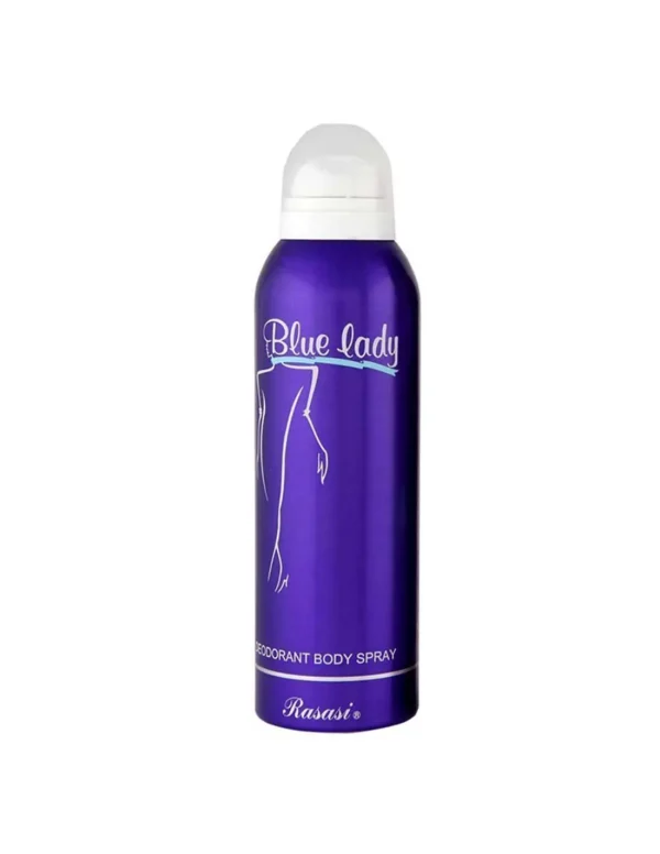 Rasasi Body Spray (Blue Lady) โ 200ml | Bold, Sensual, Premium Fragrance for Women