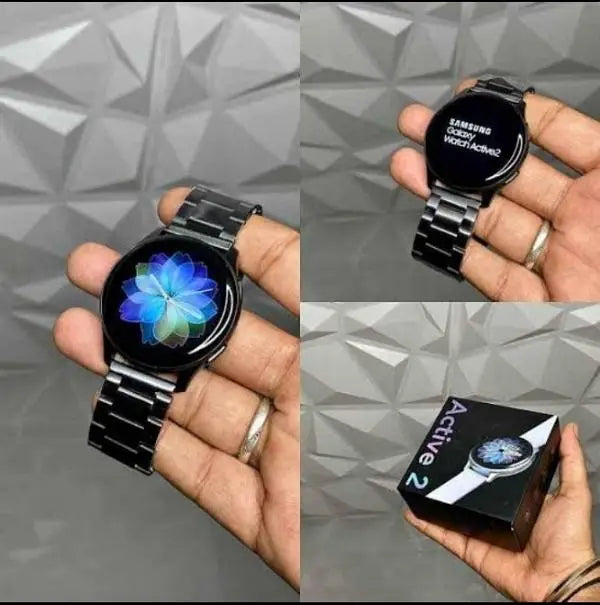 Samsung Galaxy Watch Active 2 – Stainless Steel | 44mm | Super AMOLED Display | IP68 Water Resistant | ECG Certified – Silver/Black