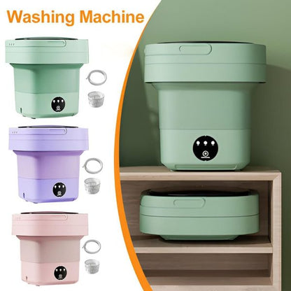 6.5L Portable Foldable Washing Machine – Mini High-Speed Washer for Small Clothes | Travel-Friendly