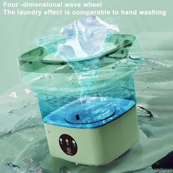 6.5L Portable Foldable Washing Machine – Mini High-Speed Washer for Small Clothes | Travel-Friendly