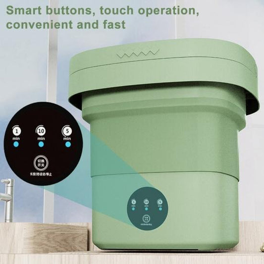6.5L Portable Foldable Washing Machine – Mini High-Speed Washer for Small Clothes | Travel-Friendly