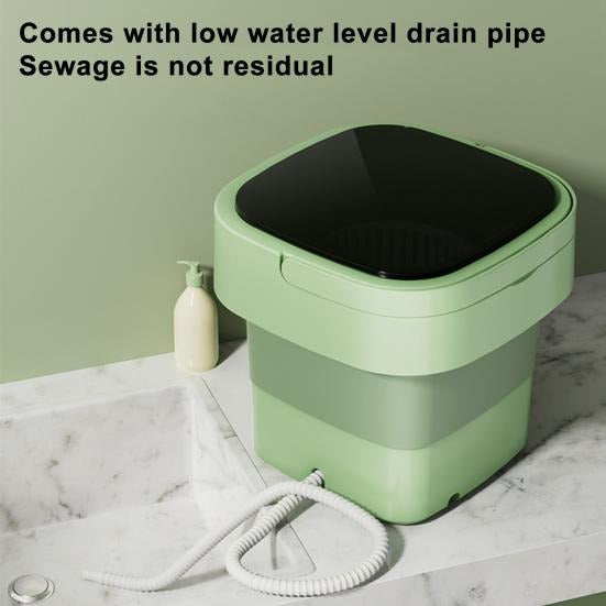 6.5L Portable Foldable Washing Machine – Mini High-Speed Washer for Small Clothes | Travel-Friendly