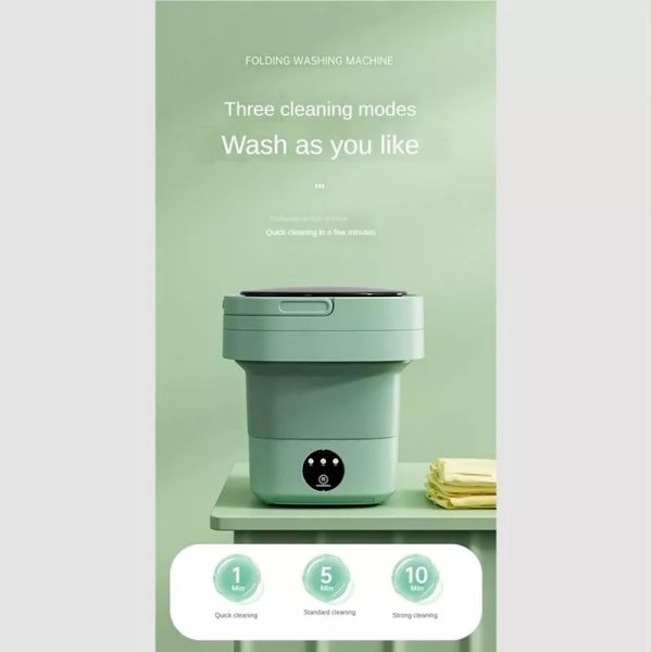 6.5L Portable Foldable Washing Machine – Mini High-Speed Washer for Small Clothes | Travel-Friendly