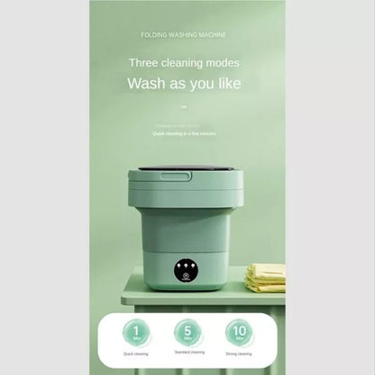 6.5L Portable Foldable Washing Machine – Mini High-Speed Washer for Small Clothes | Travel-Friendly
