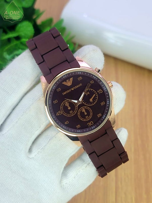 Emporio Armani Stylish Watch – Adjustable Strap | Premium Quality Men's & Women's Watch | Multiple Colors