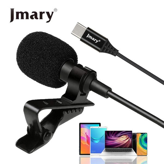 Jmary MC-R2 Type-C Lavalier Microphone with Clip