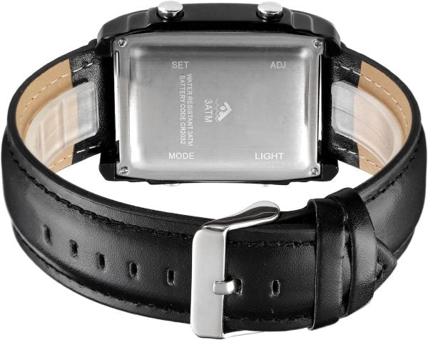 Original Skmei 1868 Men's Wrist Watch – Digital + Analog | Stylish Multi-Function Timepiece