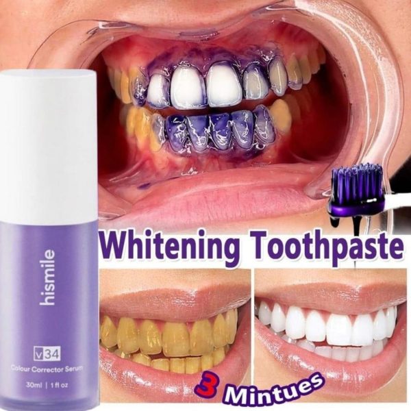 Hismile V34 Colour Corrector Serum – Instant Teeth Whitening | Purple Tooth Serum – 30mlHismile V34 Colour Corrector Serum – Instant Teeth Whitening | Purple Tooth Serum – 30ml