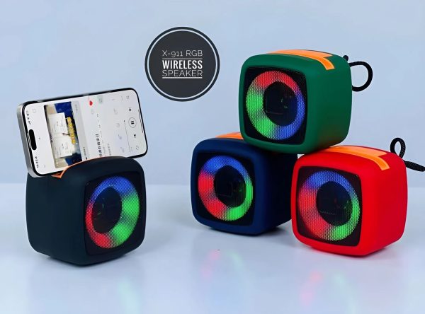 X-911 Professional Designer BT Wireless Speaker – High-Quality Portable Audio Box (Random Color)